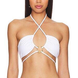 Jade Swim Zuri Top in White
